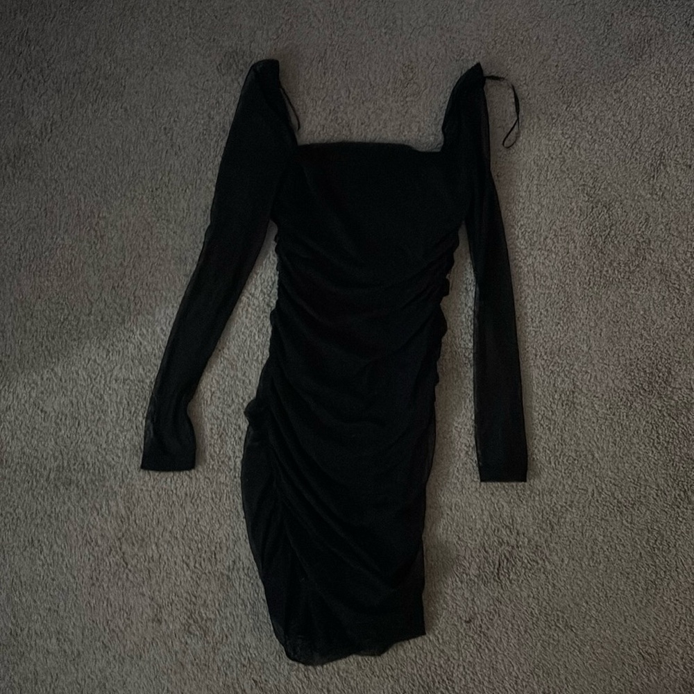 princess polly black long sleeve dress